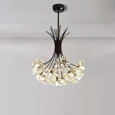 Modern Transitional Crystal Dandelion Branches 13/19 Light Chandelier For Dining Room