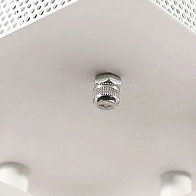 Moderne minimalistische quadratische Rechteckgitter-Hardware Acryl LED Semi-Flush Mount Deckenleuchte für Wohnzimmer 