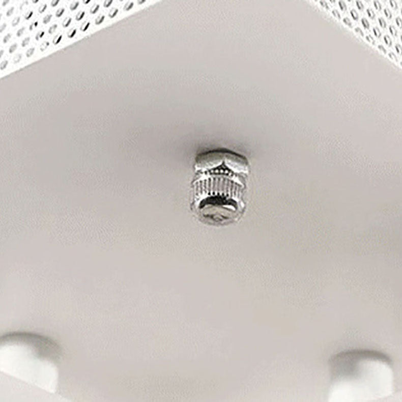 Moderne minimalistische quadratische Rechteckgitter-Hardware Acryl LED Semi-Flush Mount Deckenleuchte für Wohnzimmer 