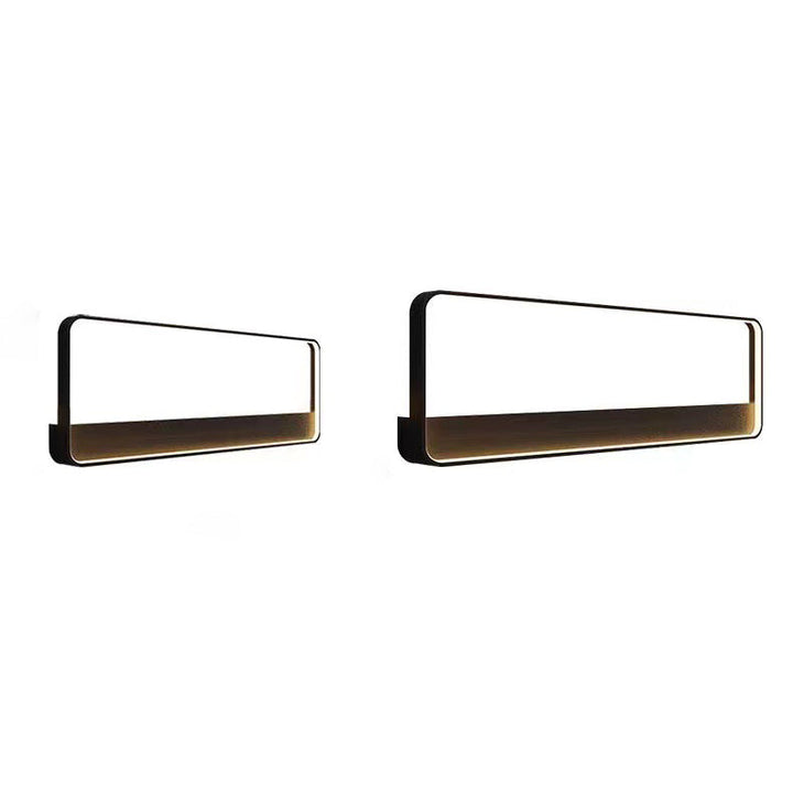 Aplique de pared LED impermeable para exterior con marco geométrico cuadrado de aluminio y acero inoxidable, estilo minimalista moderno, para jardín 