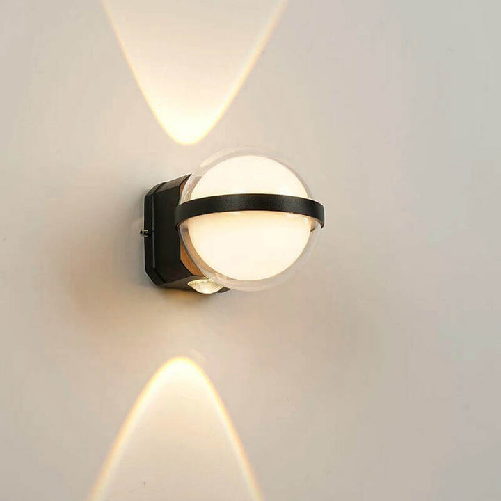 Contemporary Creative Waterproof Round Ball Square Aluminum PC LED Wall Sconce Lamp For Outdoor