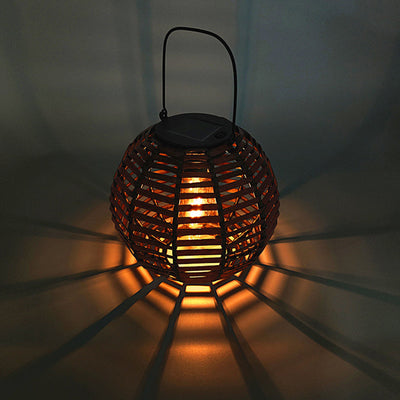 Zeitgenössische kreative runde Solar-LED-Tischlampe aus Eisenkunststoff für Wohnzimmer 