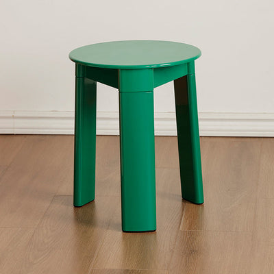 Tabouret bas en plastique ABS à base triangulaire rectangulaire ronde créative contemporaine pour salon 