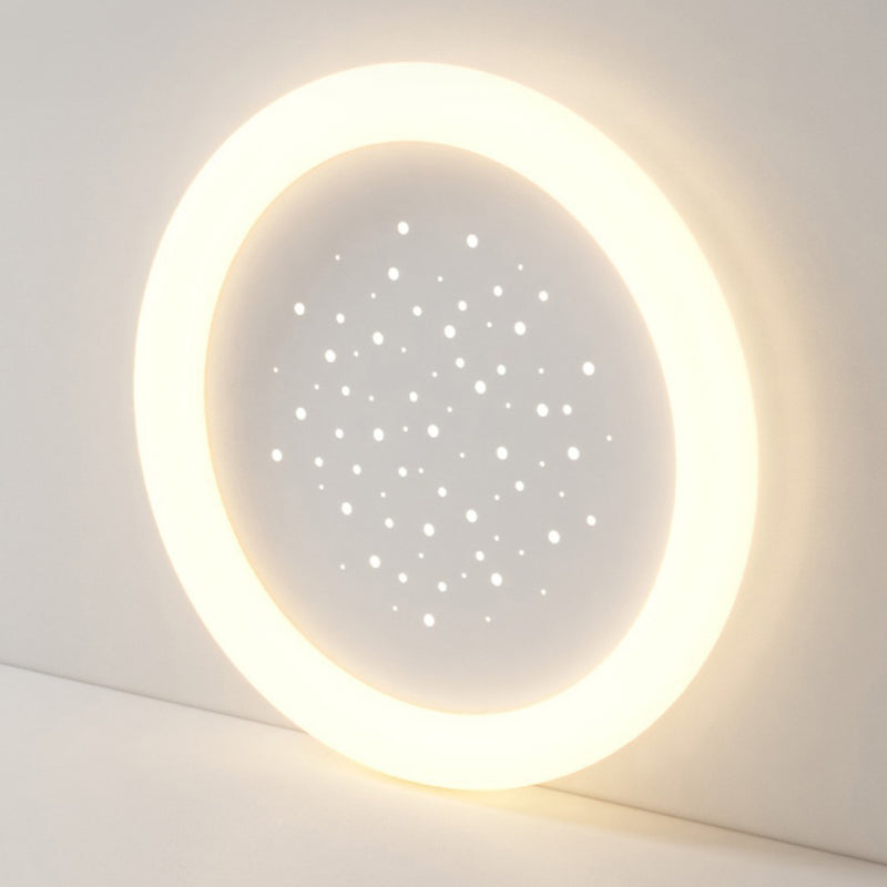 Moderne Einfachheit Eisen Acryl Runde Starry Sky LED Unterputz Deckenleuchte für Schlafzimmer 