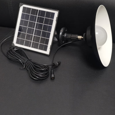 Luz colgante LED de disco semicircular impermeable solar retro contemporáneo de ABS para jardín 
