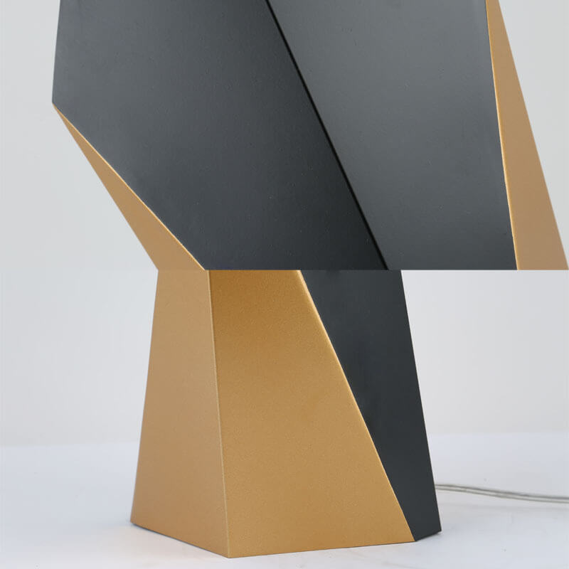 Modern Minimalist Quadrilateral Iron Fabric 1-Light Table Lamp