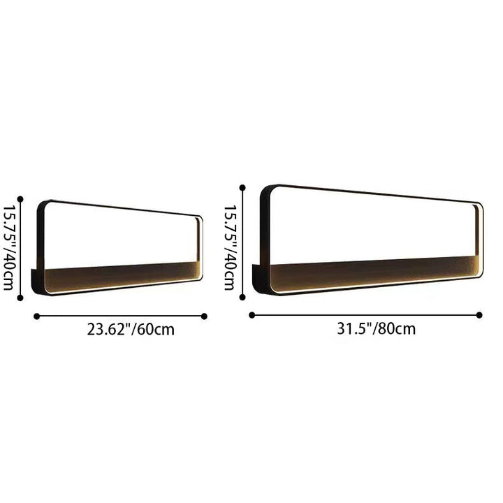 Aplique de pared LED impermeable para exterior con marco geométrico cuadrado de aluminio y acero inoxidable, estilo minimalista moderno, para jardín 