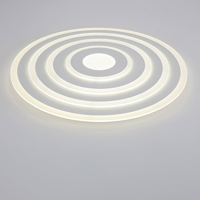 Moderne unbedeutende runde Eisen-Acryl-LED-Deckenleuchte für Schlafzimmer 