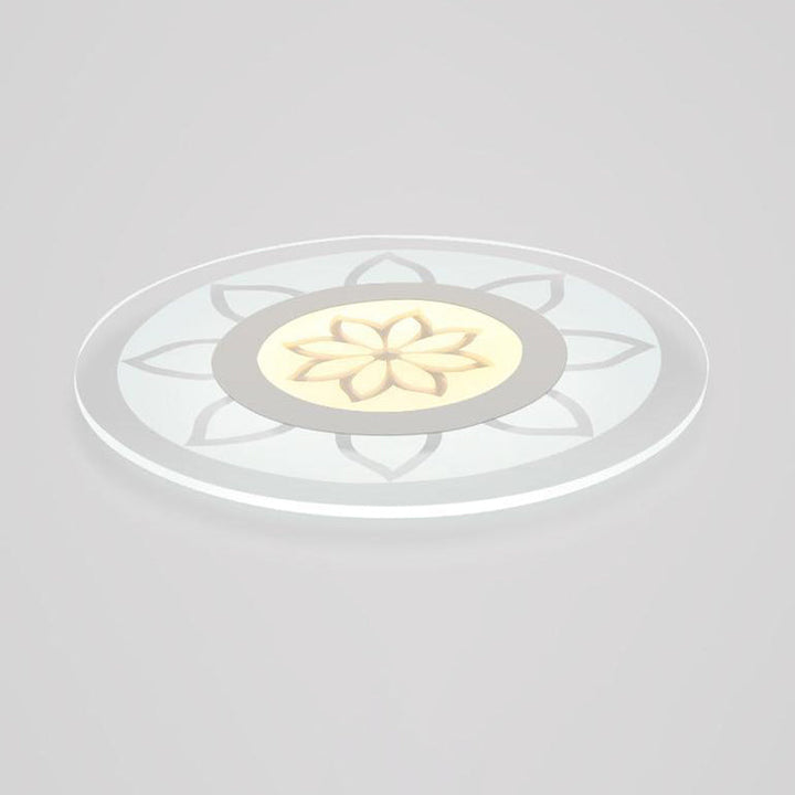 Moderne Einfachheit Eisen Acryl Runde Blume Lassen LED Unterputz Deckenleuchte Für Wohnzimmer 