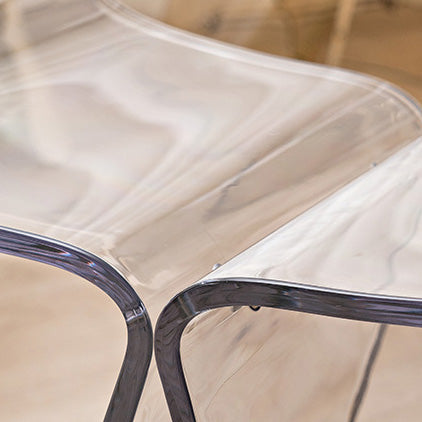 Tabouret de coiffeuse sans dossier en forme de papillon scandinave contemporain pour salon 