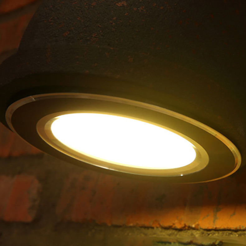 Zeitgenössische industrielle Röhreneisen LED Wandleuchte Lampe für Wohnzimmer