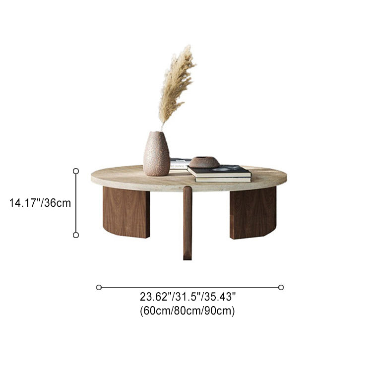 Traditioneller japanischer Marmortisch aus Holz für das Wohnzimmer 