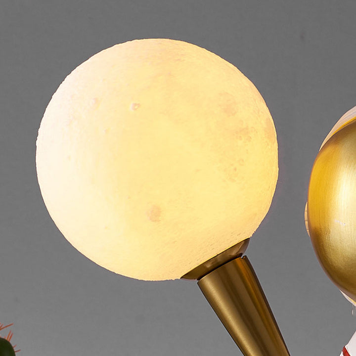 Zeitgenössische kreative Cartoon Astronaut Harz ABS 1-Licht Wandleuchte Lampe für Schlafzimmer 