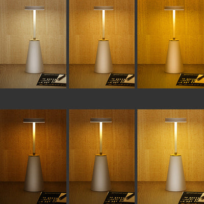 Moderne minimalistische zylindrische PC Eisen LED Tischlampe für Wohnzimmer 