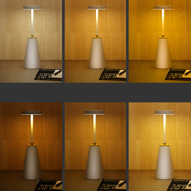 Moderne minimalistische zylindrische PC Eisen LED Tischlampe für Wohnzimmer 
