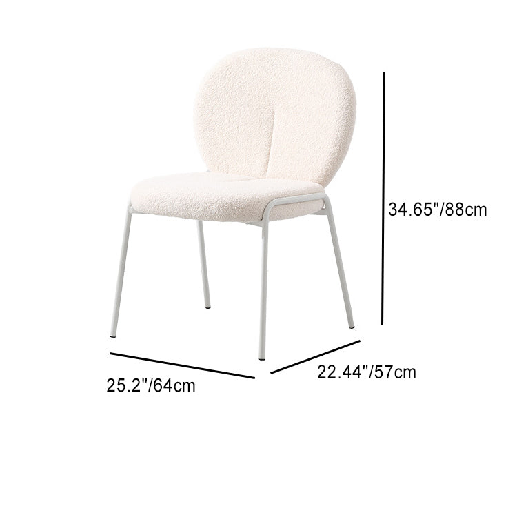 Tabouret de coiffeuse contemporain nordique en velours avec pieds en métal et dossier rond pour chambre 