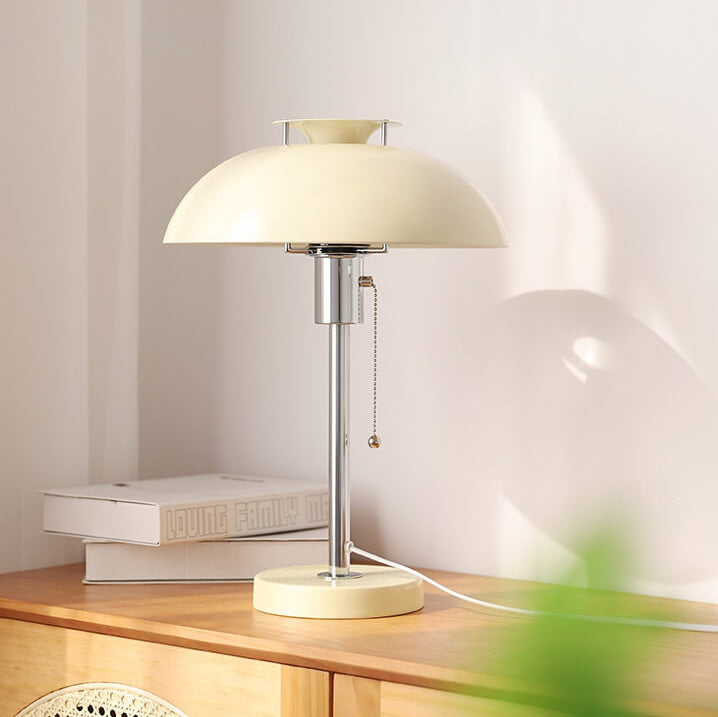 Contemporary Nordic Iron Round Dome 1-Light Table Lamp For Living Room & Bedroom