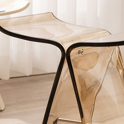 Tabouret de coiffeuse sans dossier en forme de papillon scandinave contemporain pour salon 