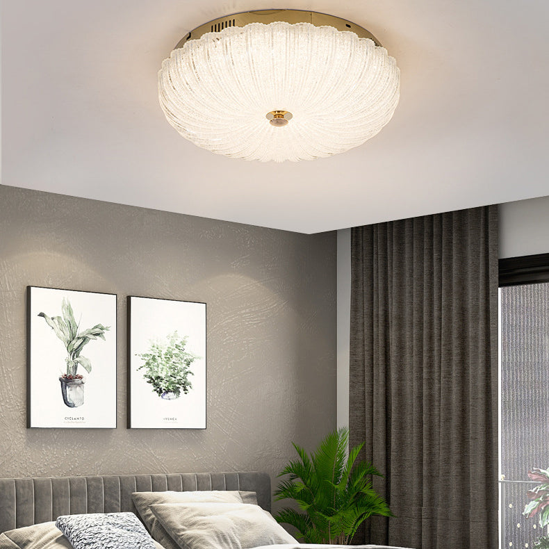 Lumière de plafond LED encastrée en acrylique en acier inoxydable ronde minimaliste moderne pour salon 