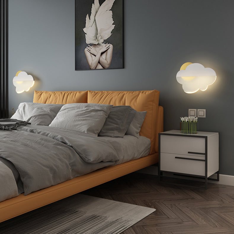 Moderne Art Deco Eisen Acryl Wolke LED Wand Leuchte Lampe Für Schlafzimmer 