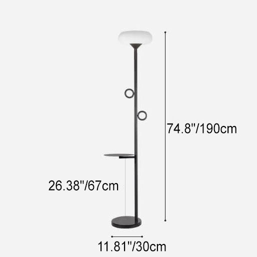 Lámpara de pie para exteriores con tira LED de acero inoxidable de simplicidad moderna solar para patio exterior 