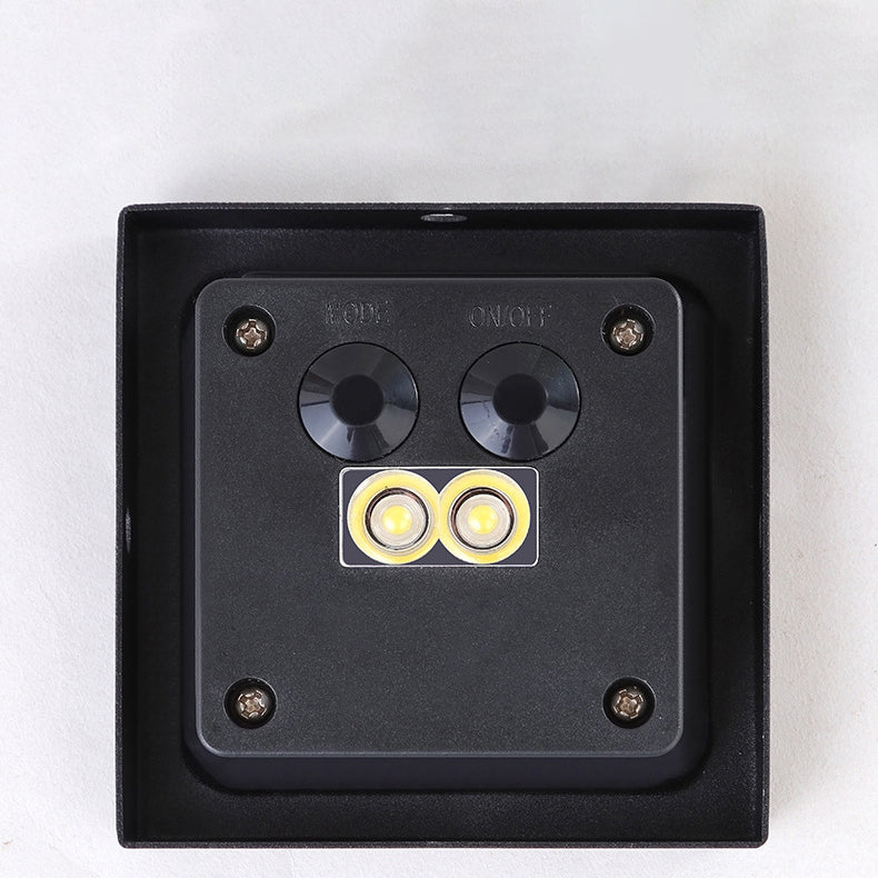 Zeitgenössische industrielle intelligente Sensor LED Solar wasserdichte Wandleuchte Lampe für Terrasse im Freien 