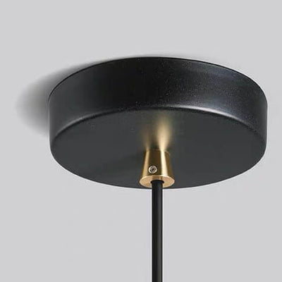 Nordic Minimalist Solid Wood Dome Glass Lampshade LED Pendant Light