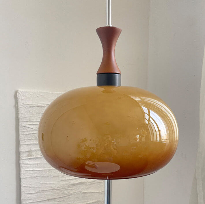 Moderner minimalistischer Gradient-Glaskugel 2-Licht Stehende Stehlampe 