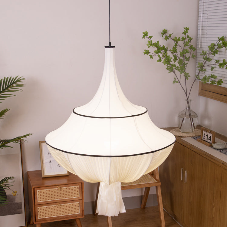 Moderner minimalistischer Kuchen-Hardware-Stoff-3-Licht-Kronleuchter für Wohnzimmer 