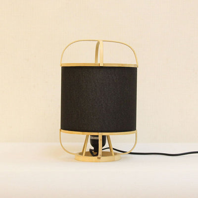 Japanese Simple Bamboo Parchment Lantern 1-Light Table Lamp
