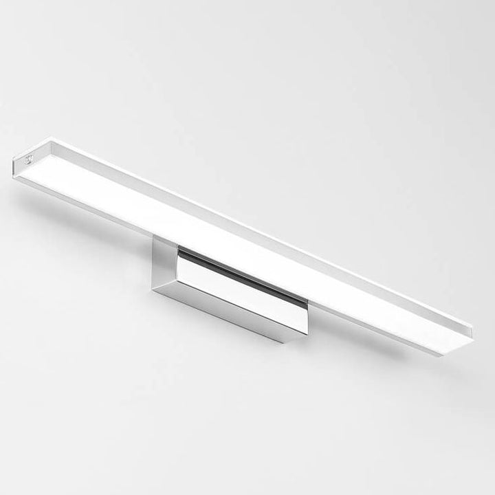Modern Minimalist Rectangular Column Stainless Steel Anti-Fog Vanity Light LED Wall Sconce Lamp For Bathroom &amp; Living Room
