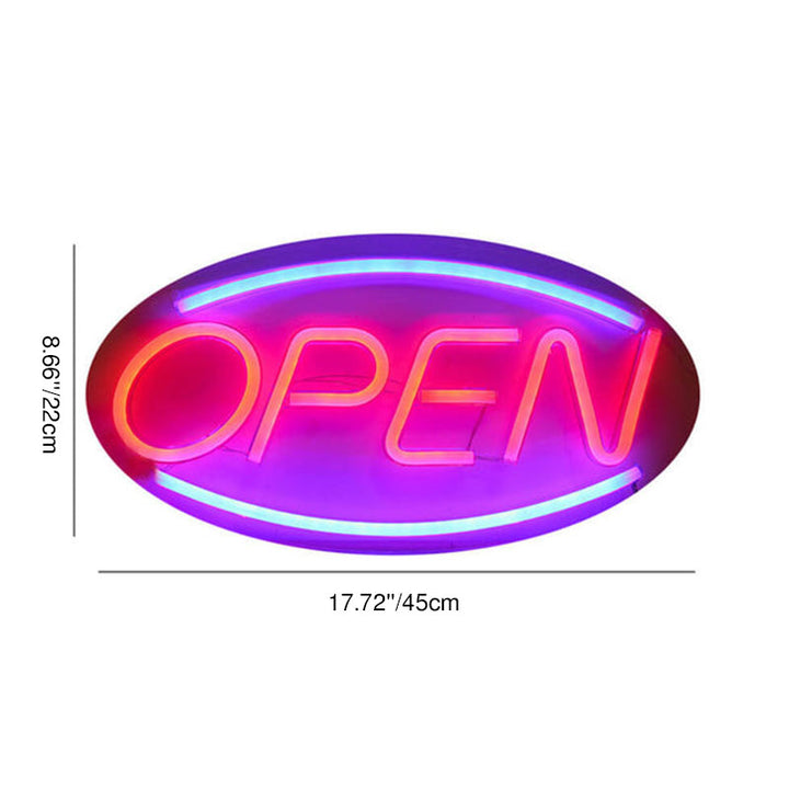Contemporary Creative Neon Open AS PVC LED Atmosphere Neon Decorative Light