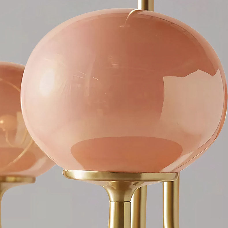 Lustre à 3 lumières en fer et verre traditionnel français pour salon 