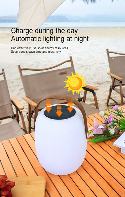 Solar PE Portable Basket LED Outdoor Waterproof Decorative Light