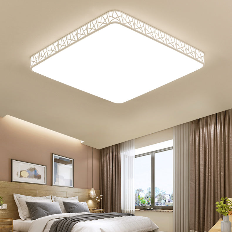 Moderne minimalistische quadratische Acryleisen LED-Deckenleuchte für Schlafzimmer 