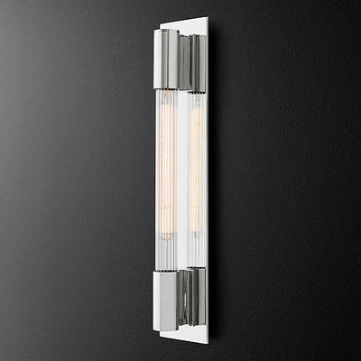 Modern Minimalist Glass Strip Mirror Vanity Light 1-Light Wall Sconce Lamp