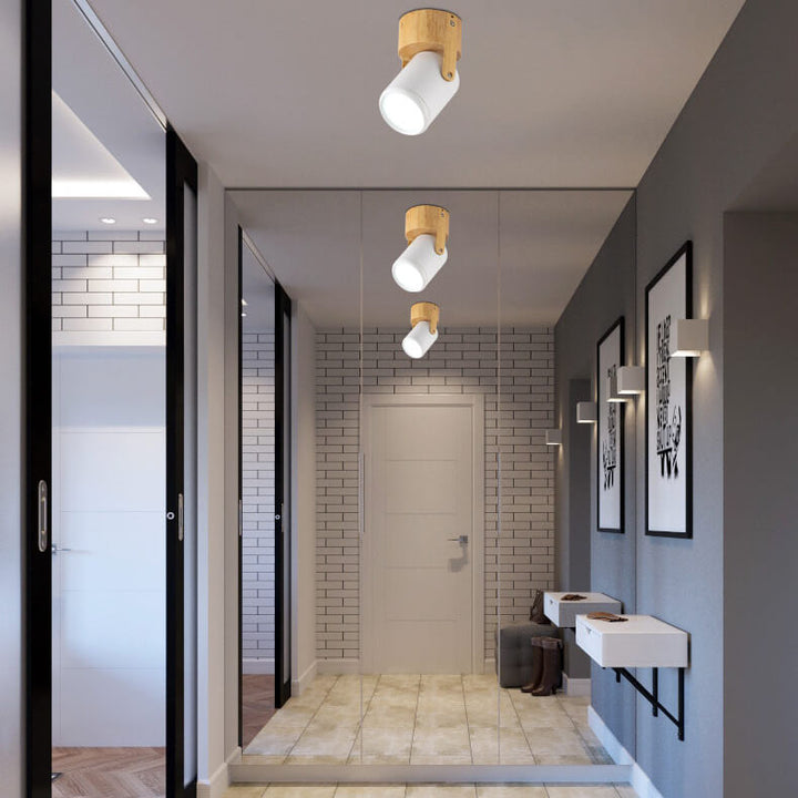 Moderne minimalistische Hardware-Langstrahler-Schienenleuchte 1/3-Licht-LED-Deckenleuchte zur flachen Montage für Wohnzimmer und Schlafzimmer 