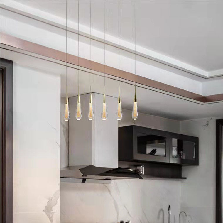 Modern Personality Creative Crystal Drops LED Pendant Light