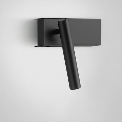 Lámpara Aplique de Pared LED de Cilindro de Ángulo Ajustable Rectangular Minimalista Moderna de Aluminio para Dormitorio 