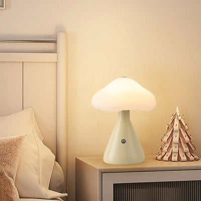 Contemporary Scandinavian Creative Mushroom Cloud Acrylic Hardware Touch LED Table Lamp For Bedroom