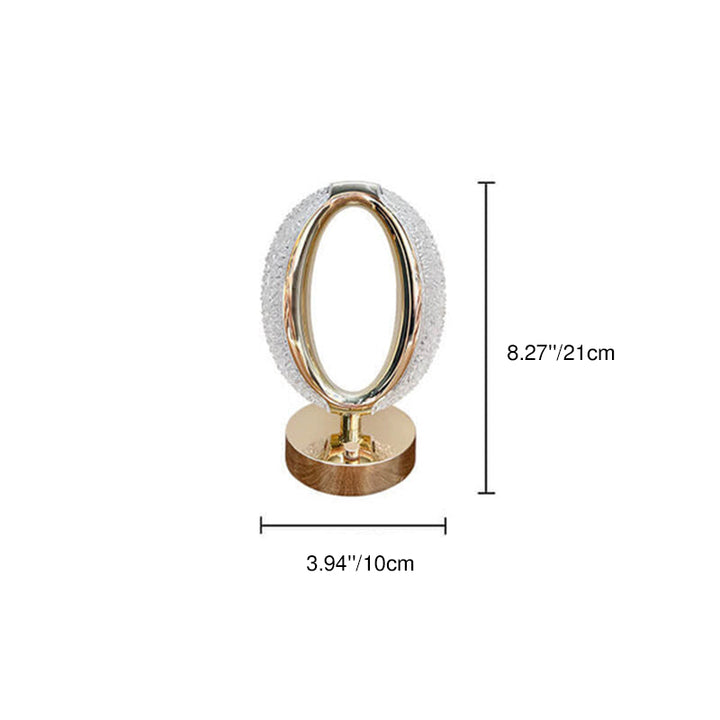Lampe de table tactile LED en acrylique cristal créatif moderne 