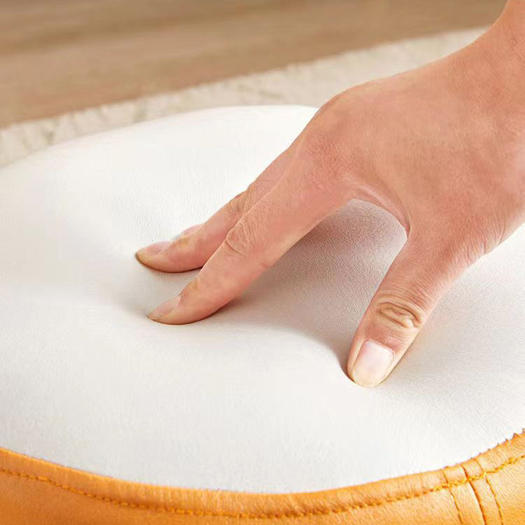Zeitgenössischer Einfachheits-Zylinderstoff-Pouf-Niedrighocker für das Wohnzimmer 
