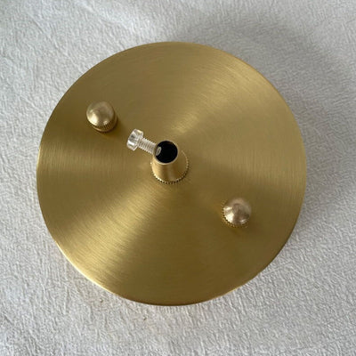 Nordic Vintage Karamell Kirsch Glas Runde Walnuss 1-Licht Pendelleuchte 