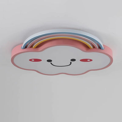 Luz de techo LED de montaje empotrado de PVC con hierro arcoíris creativo contemporáneo para dormitorio 