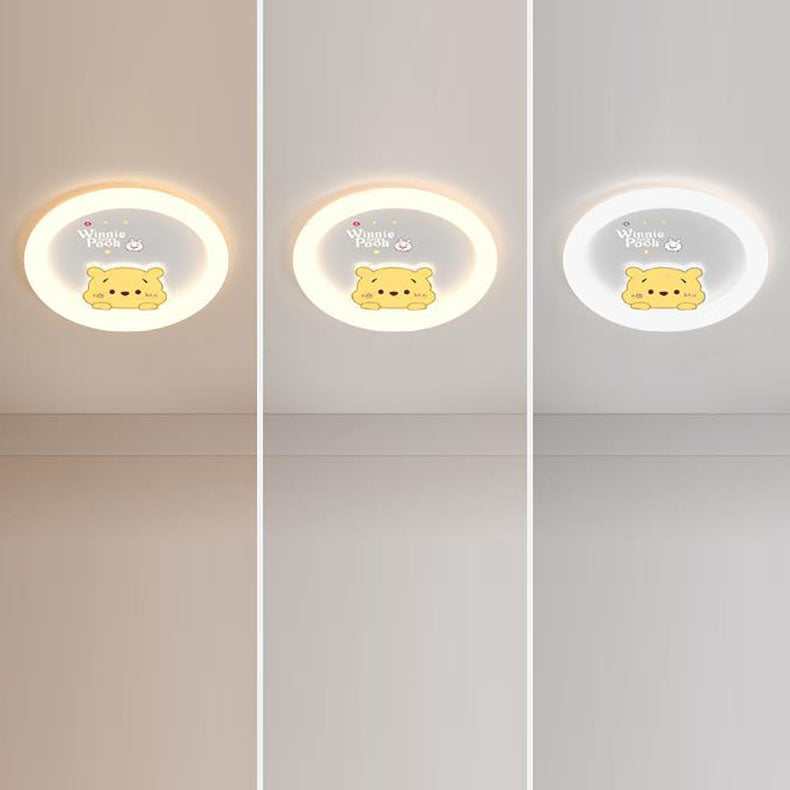 ضوء سقف LED أكريليك على شكل بطة كرتونية إبداعية معاصرة لغرفة النوم 