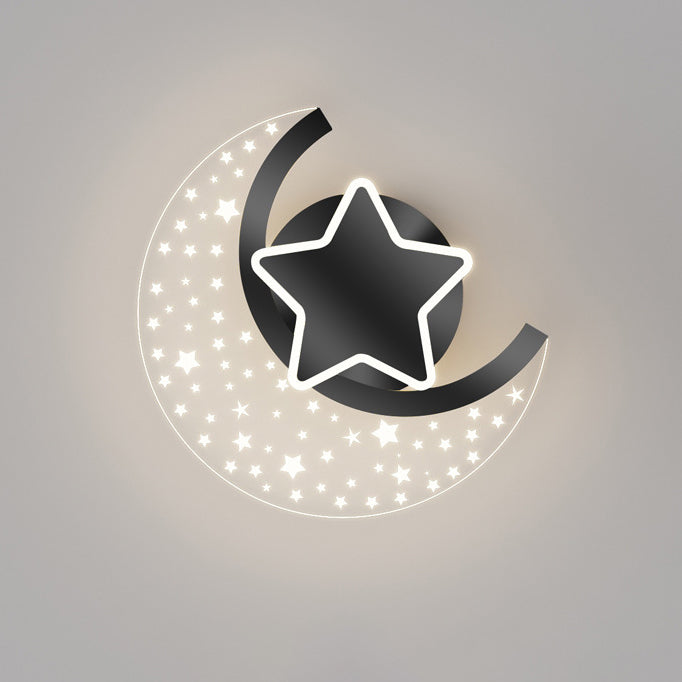 Applique murale LED en acrylique, aluminium et fer en forme d&