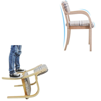 Chaise de salle à manger contemporaine en bois nordique, tissu coton lin, cuir, velours, éponge, dossier carré, accoudoir pour salle à manger 