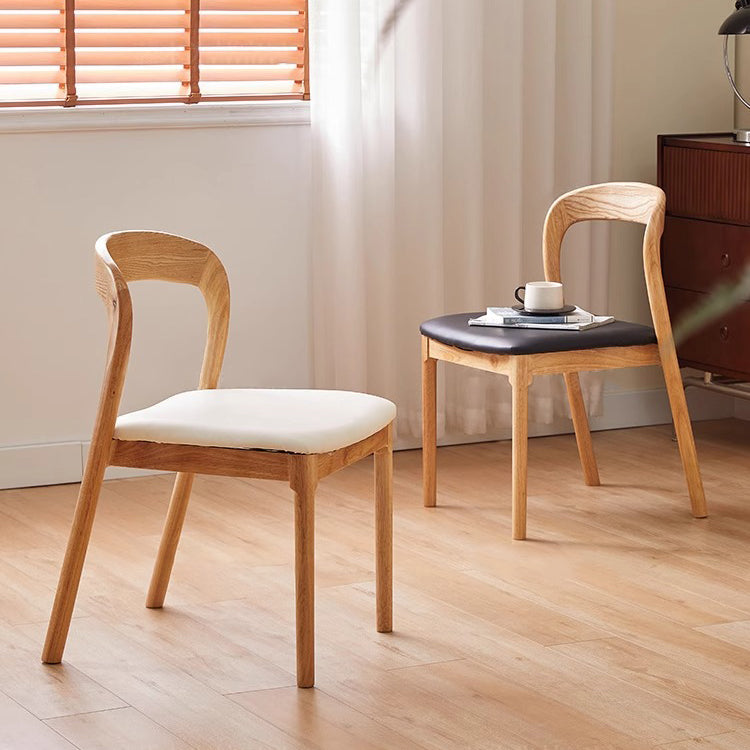 Traditioneller Vintage Stuhl mit quadratischem, geflochtenem Seilsitz, Holzrahmen, Rückenlehne ohne Armlehnen für Esszimmer 