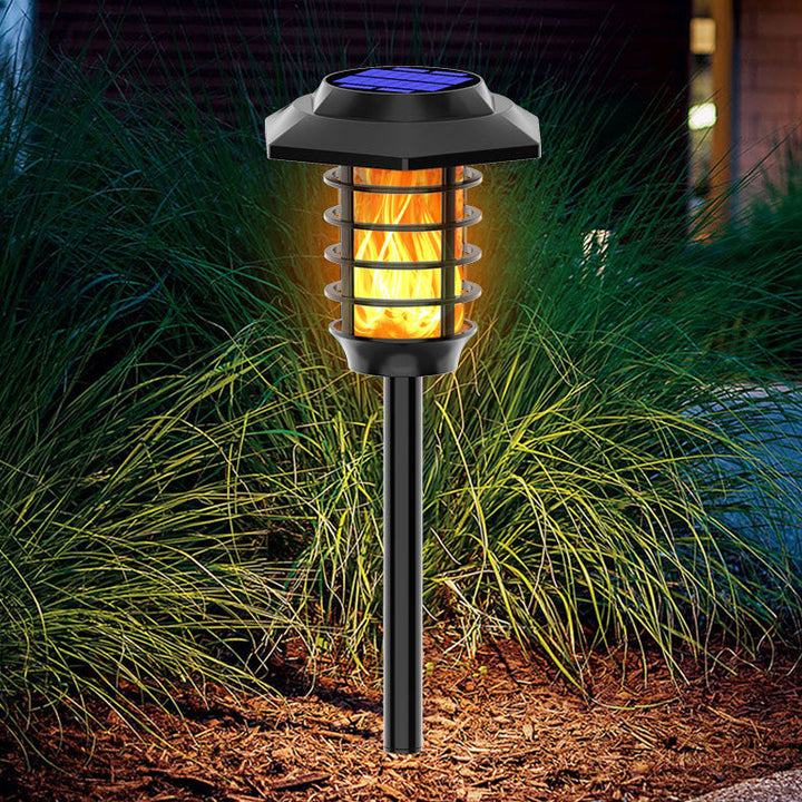 Matériel de cylindre solaire étanche minimaliste moderne ABS LED lumière de paysage extérieur pour jardin 