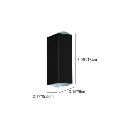 Moderne Aluminium-Linse im Freien wasserdichte Patio-doppelköpfige LED-Wandleuchte-Lampe 